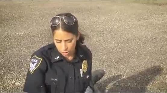 Great Big Titty Female Cops In Uniform Banged On A Roof Top