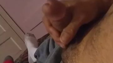 Romantic jerking daddy cock